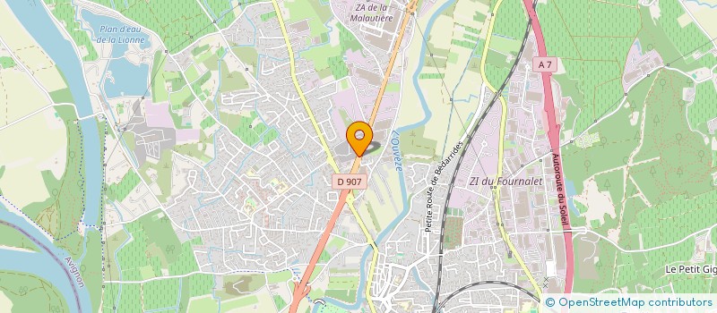 localisation de l'entreprise MADAME FLORENCE PEZET  SORGUES