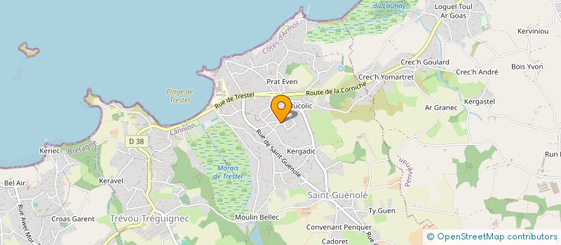 localisation de l'entreprise MADAME FLORENCE PHELEP  TREVOU-TREGUIGNEC