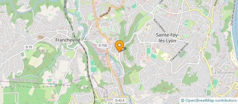 localisation de l'entreprise MADAME FLORENCE PHILIPPE  SAINTE-FOY-LES-LYON