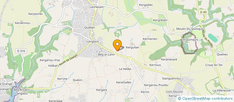 localisation de l'entreprise MADAME FLORENCE PHILOUZE  CLOHARS-CARNOET