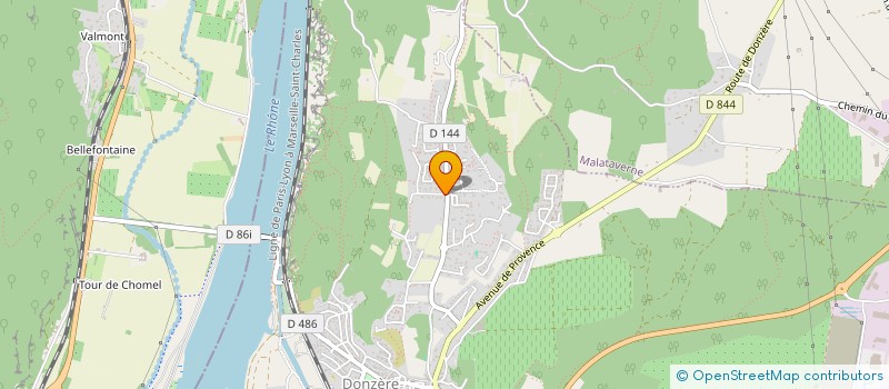 localisation de l'entreprise MADAME FLORENCE PIALLAT  DONZERE