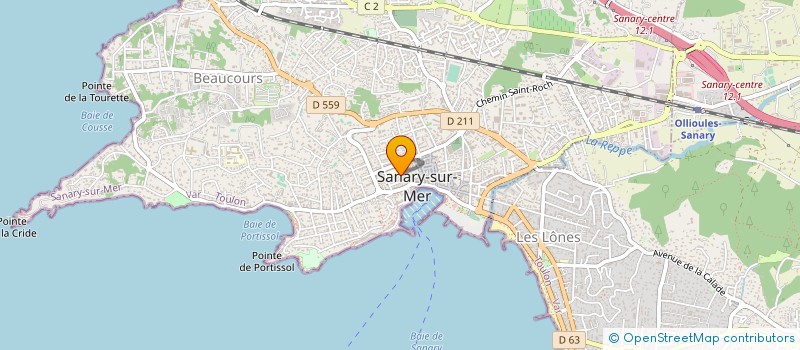 localisation de l'entreprise MADAME FLORENCE PILLAIS à SANARY-SUR-MER