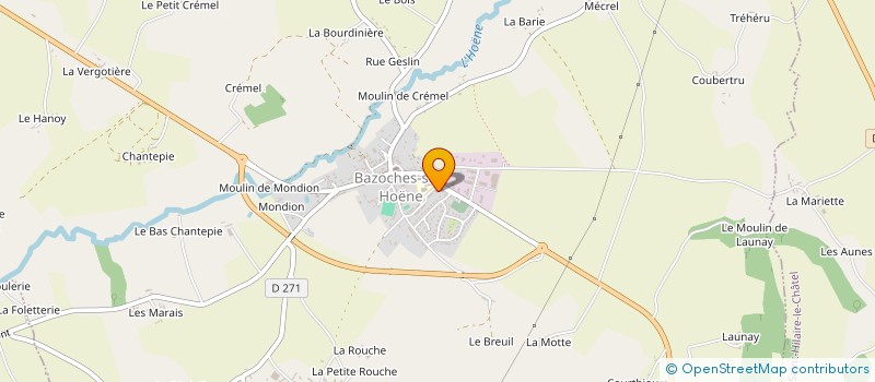 localisation de l'entreprise MADAME FLORENCE PILORGE à BAZOCHES-SUR-HOENE