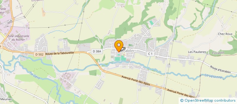 localisation de l'entreprise MADAME FLORENCE PINATEL  ESTRABLIN