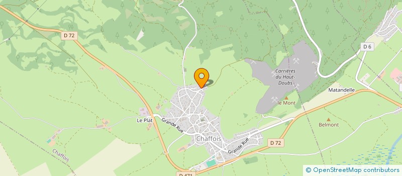 localisation de l'entreprise MADAME FLORENCE PINSELLO  CHAFFOIS