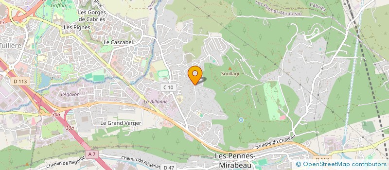 localisation de l'entreprise MADAME FLORENCE PONS à LES PENNES-MIRABEAU