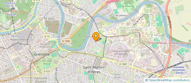 localisation de l'entreprise MADAME FLORENCE POUGET à SAINT-MARTIN-D'HERES