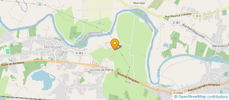 localisation de l'entreprise MADAME FLORENCE POUMAREDE à MENESPLET