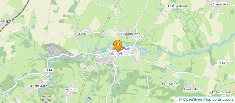 localisation de l'entreprise MADAME FLORENCE POUX  SAINT-AGNANT-DE-VERSILLAT