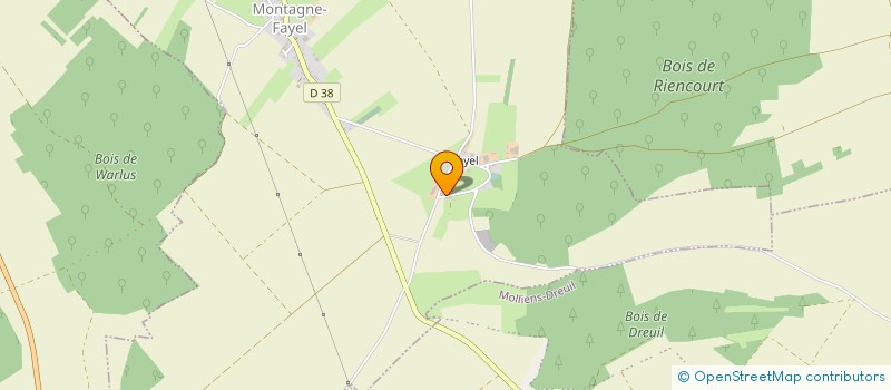 localisation de l'entreprise MADAME FLORENCE POYELLE  MONTAGNE-FAYEL