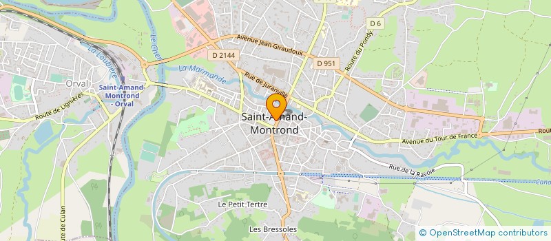 localisation de l'entreprise MADAME FLORENCE PREVOST  SAINT-AMAND-MONTROND