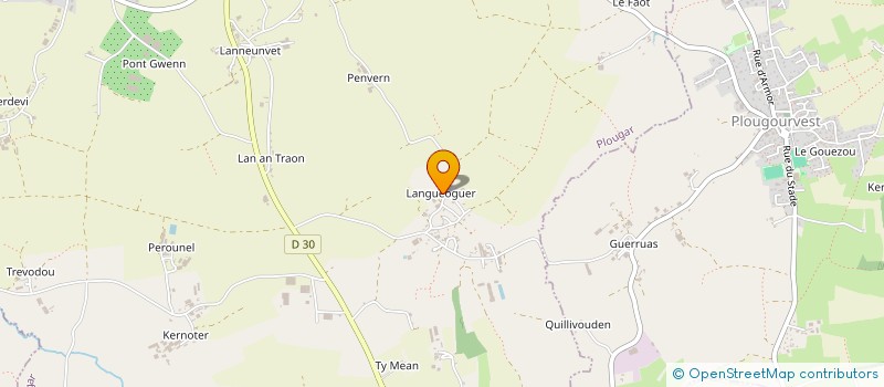 localisation de l'entreprise MADAME FLORENCE PRIGENT  PLOUGAR