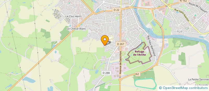 localisation de l'entreprise MADAME FLORENCE PROD'HOMME à CHATEAU-GONTIER-SUR-MAYENNE