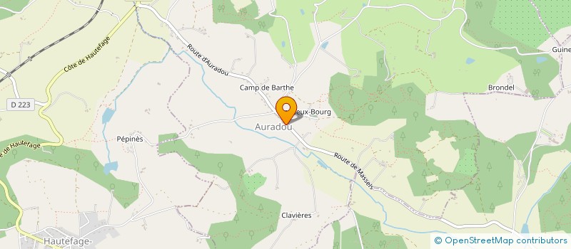 localisation de l'entreprise MADAME FLORENCE QUIPOURT  AURADOU