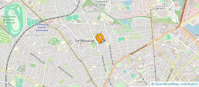 localisation de l'entreprise MADAME FLORENCE RABINEAU  LE BOUSCAT