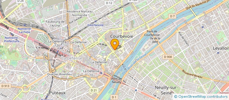 localisation de l'entreprise MADAME FLORENCE RAFFY à COURBEVOIE