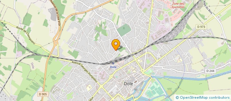 localisation de l'entreprise MADAME FLORENCE RATTOT  DOLE