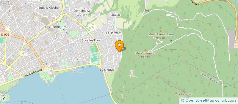 localisation de l'entreprise MADAME FLORENCE RAULT-JOIGNEAULT à ANNECY
