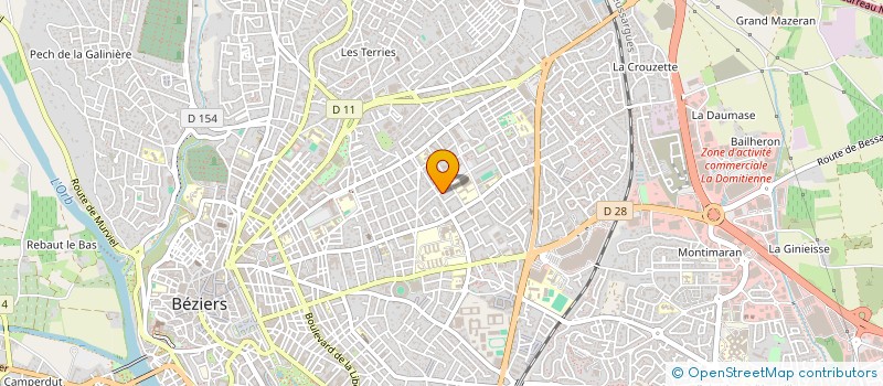 localisation de l'entreprise MADAME FLORENCE RAYRET  BEZIERS