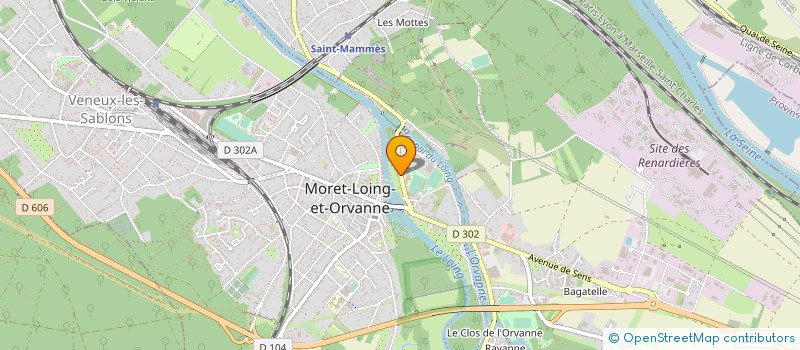 localisation de l'entreprise MADAME FLORENCE RECOING à MORET-LOING-ET-ORVANNE