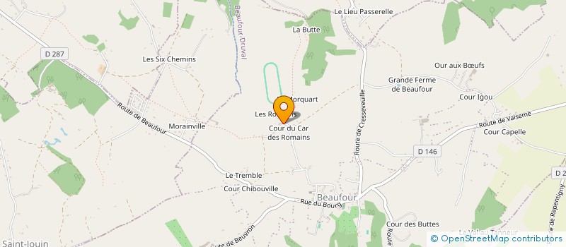 localisation de l'entreprise MADAME FLORENCE REGNIER  BEAUFOUR-DRUVAL