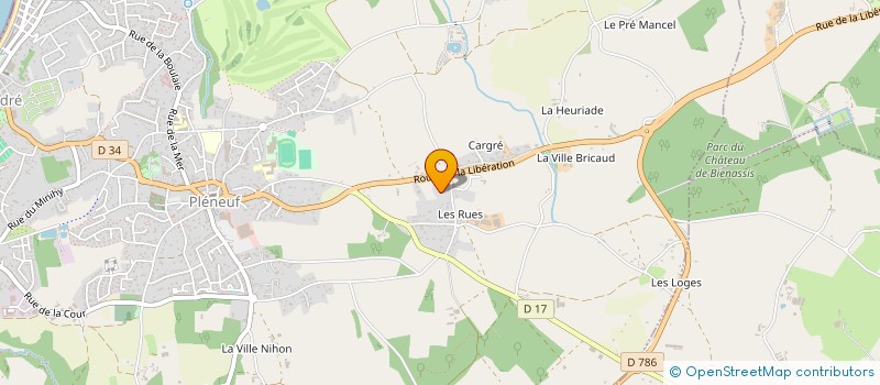 localisation de l'entreprise MADAME FLORENCE REHEL  PLENEUF-VAL-ANDRE