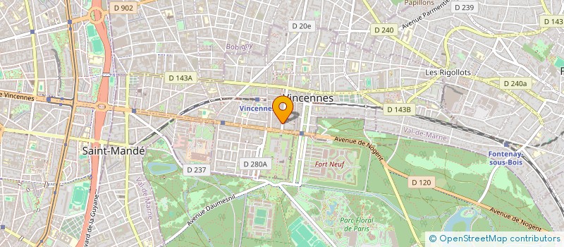 localisation de l'entreprise MADAME FLORENCE RENOUVIN  VINCENNES