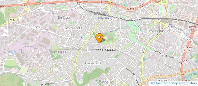 localisation de l'entreprise MADAME FLORENCE RICAUD à COLOMIERS