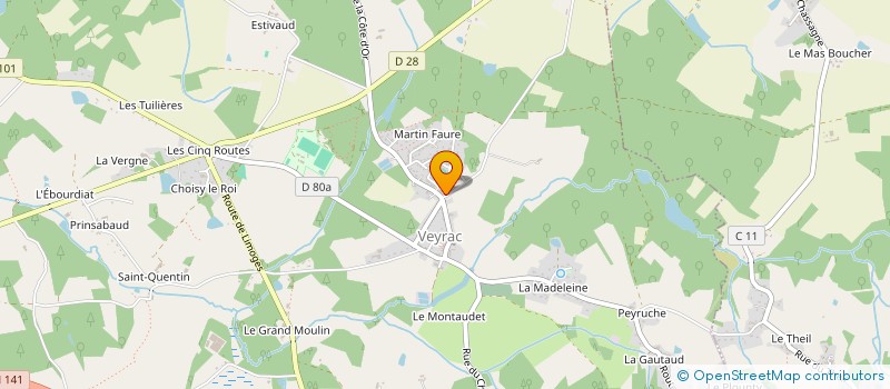 localisation de l'entreprise MADAME FLORENCE RIFFAUD à ORADOUR-SUR-GLANE