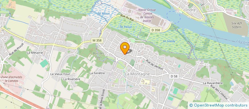 localisation de l'entreprise MADAME FLORENCE RIQUIN  LA MONTAGNE