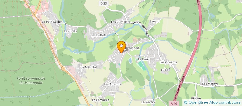 localisation de l'entreprise MADAME FLORENCE RIVAL  MONTAGNAT