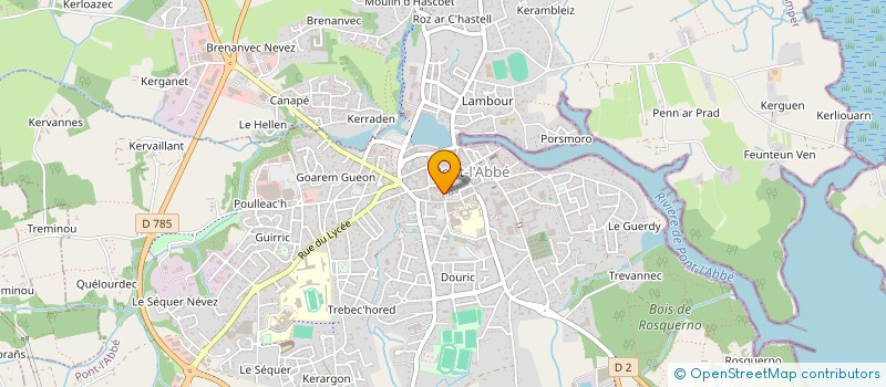 localisation de l'entreprise MADAME FLORENCE RIVIERE  PONT-L'ABBE