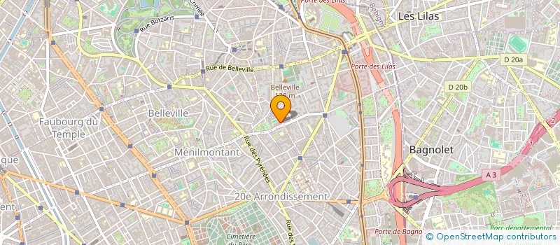 localisation de l'entreprise MADAME FLORENCE RIVIERES  PARIS 20