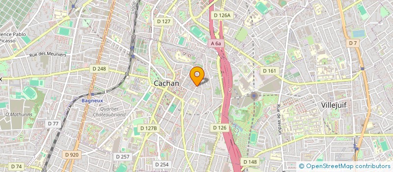 localisation de l'entreprise MADAME FLORENCE ROBINEAU  CACHAN