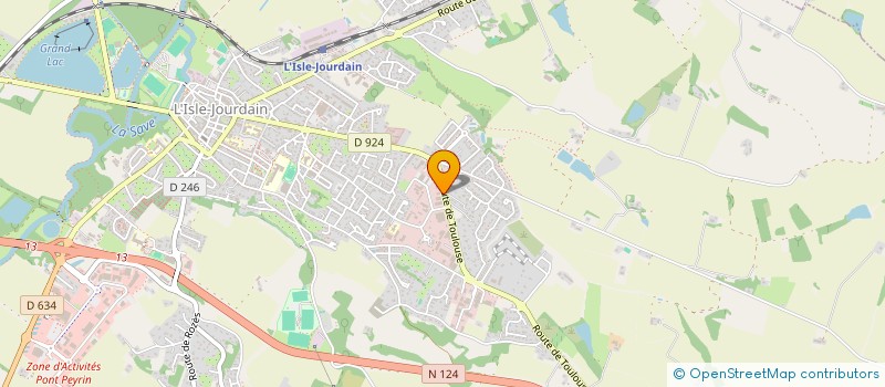 localisation de l'entreprise MADAME FLORENCE ROGER  L'ISLE-JOURDAIN