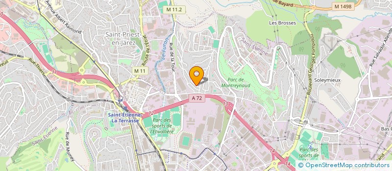 localisation de l'entreprise MADAME FLORENCE ROMANO  SAINT-ETIENNE