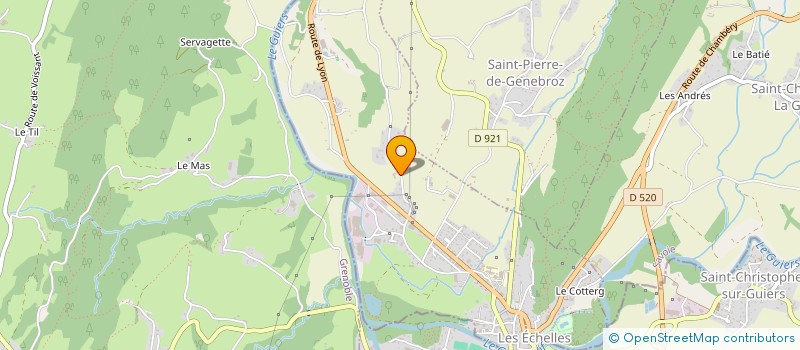 localisation de l'entreprise MADAME FLORENCE ROSSET CAILLER  LES ECHELLES