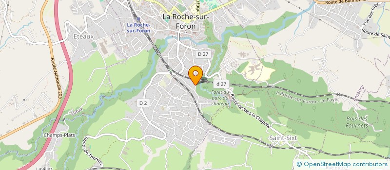 localisation de l'entreprise MADAME FLORENCE ROULON  LA ROCHE SUR FORON