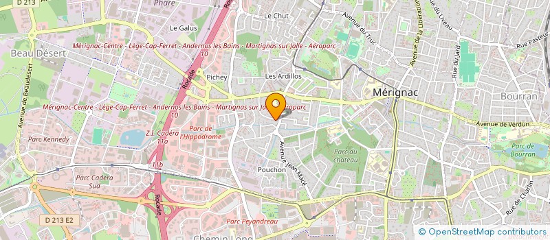 localisation de l'entreprise MADAME FLORENCE RUEDAS  MERIGNAC