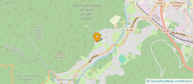 localisation de l'entreprise MADAME FLORENCE SALVAIRE à SAINT-DIE-DES-VOSGES