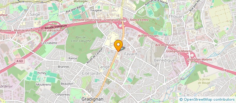 localisation de l'entreprise MADAME FLORENCE SALVERT  GRADIGNAN