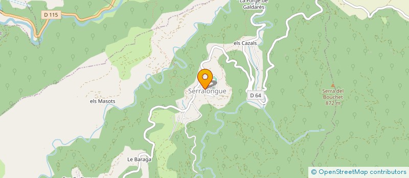 localisation de l'entreprise MADAME FLORENCE SANTONI  SERRALONGUE