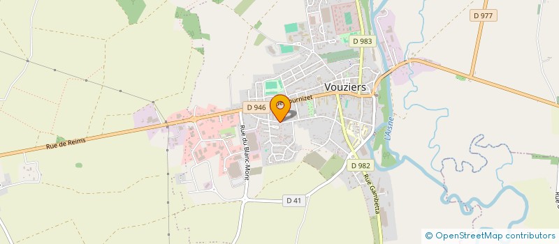 localisation de l'entreprise MADAME FLORENCE SARRAZIN à VOUZIERS