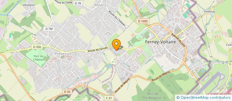 localisation de l'entreprise MADAME FLORENCE SARRET à FERNEY-VOLTAIRE