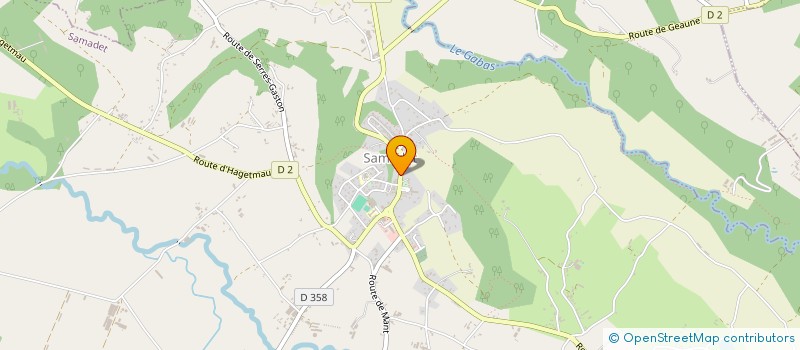 localisation de l'entreprise MADAME FLORENCE SEBIE  SAMADET