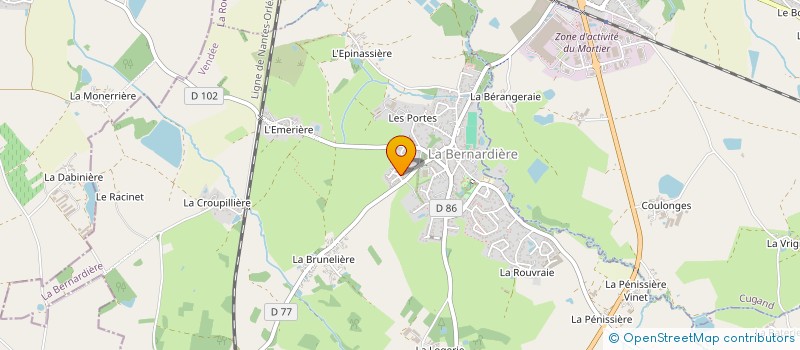 localisation de l'entreprise MADAME FLORENCE SECHER  LA BERNARDIERE