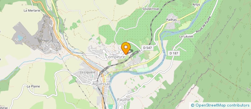 localisation de l'entreprise MADAME FLORENCE SERVANT  AGUESSAC