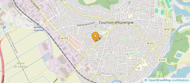 localisation de l'entreprise MADAME FLORENCE SIMONET  COURNON-D'AUVERGNE