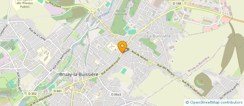 localisation de l'entreprise MADAME FLORENCE SLOSSE à BRUAY-LA-BUISSIERE