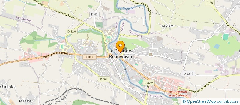 localisation de l'entreprise MADAME FLORENCE SOULAGE  LE PONT-DE-BEAUVOISIN